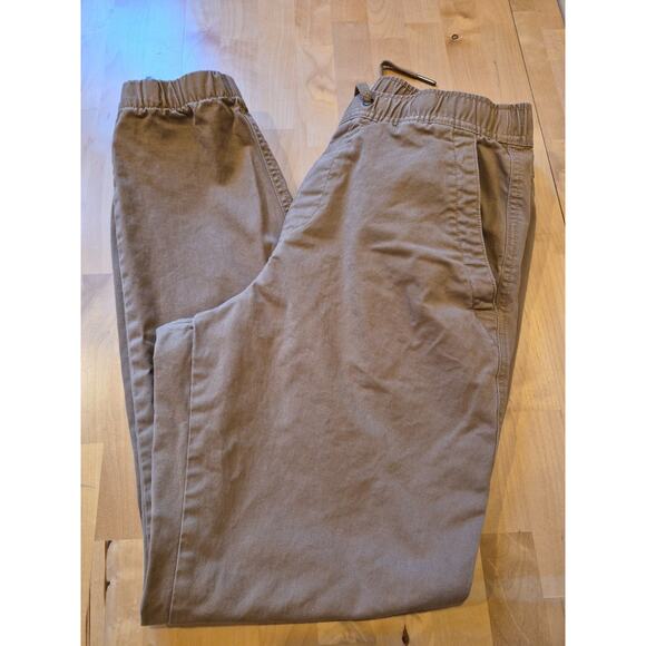 LOT of 2 GAP & OLD NAVY Essential Jogger Pants Mens Size Small - Black & Khaki - Picture 14 of 16